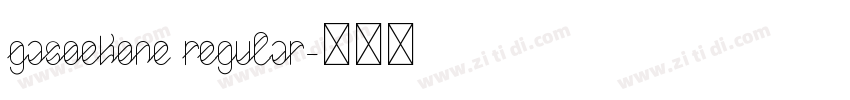 GasoekOne Regular字体转换